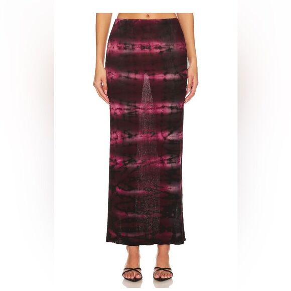 $185 Rio Maxi Skirt in Magenta Tie Dye COTTON CITIZEN NEW - Picture 4 of 9